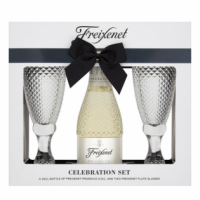 Freixenet Prosecco + Flute Glasses Gift Set, 20cl